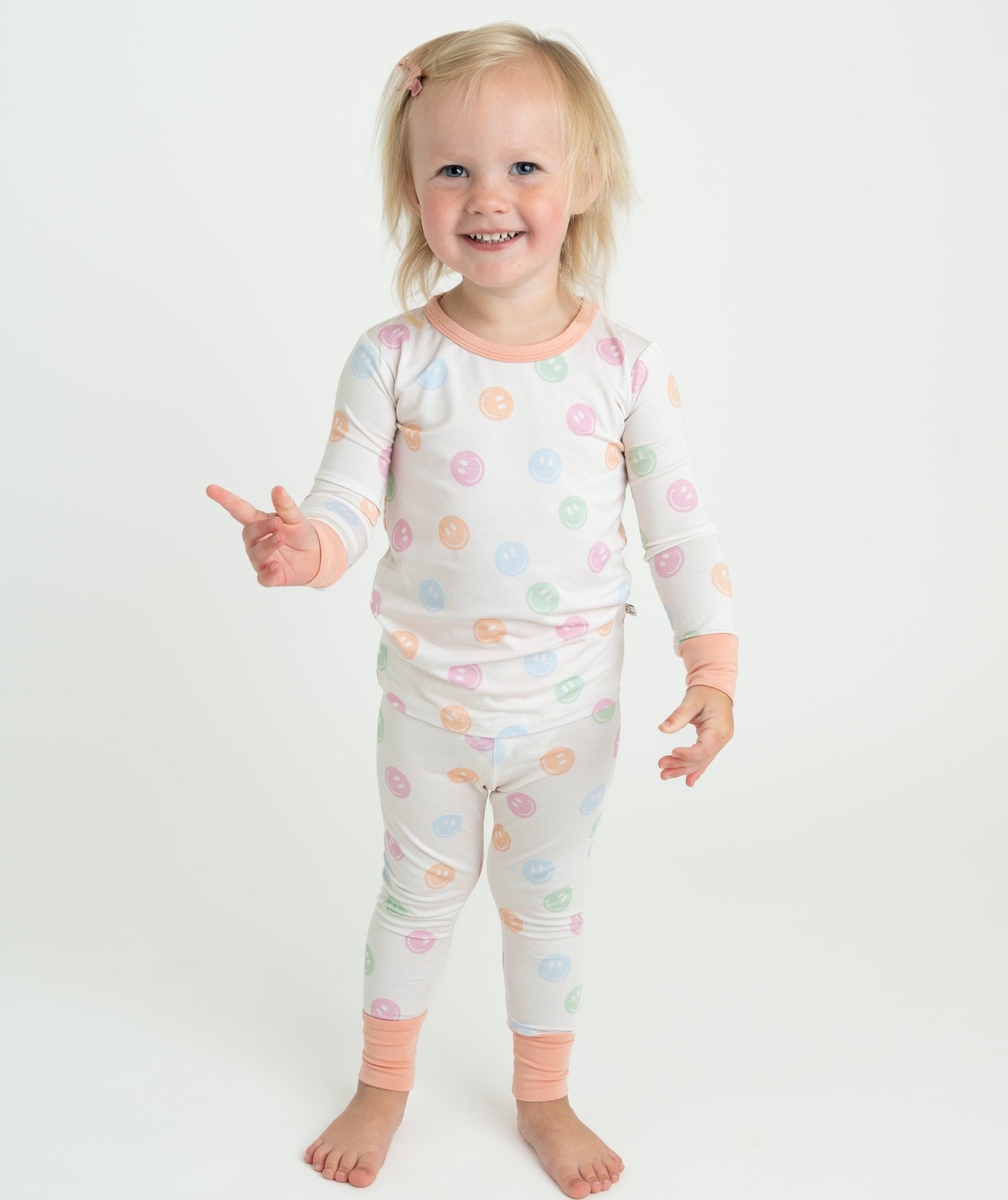 Pastel Smiley 2pc Long Set - Mack & Harvie