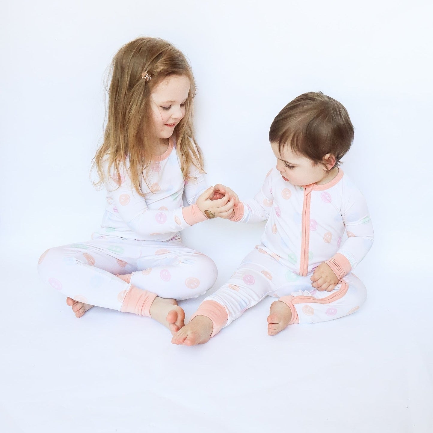 Pastel Smiley 2pc Long Set - Mack & Harvie