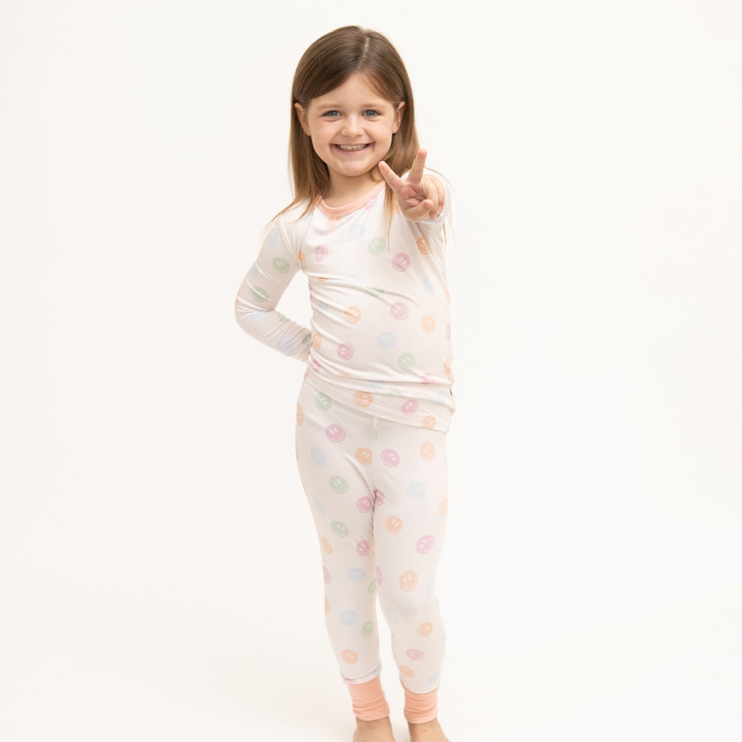 Pastel Smiley 2pc Long Set - Mack & Harvie