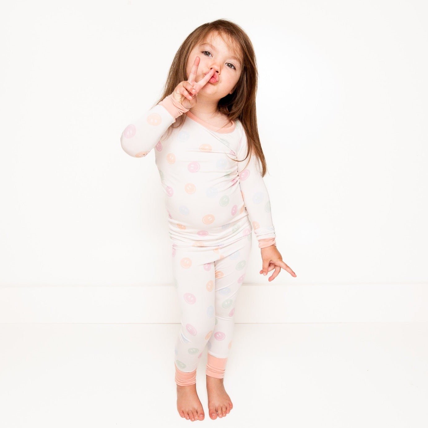 Pastel Smiley 2pc Long Set - Mack & Harvie