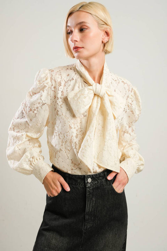 PATRIOTIC PRINCESS WOVEN LACE TOP - Mack & Harvie