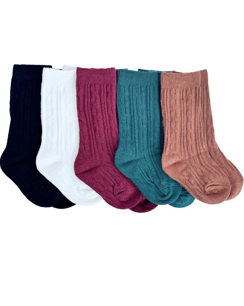 Pepper Knee - High Cable Knit Socks - Mack & Harvie