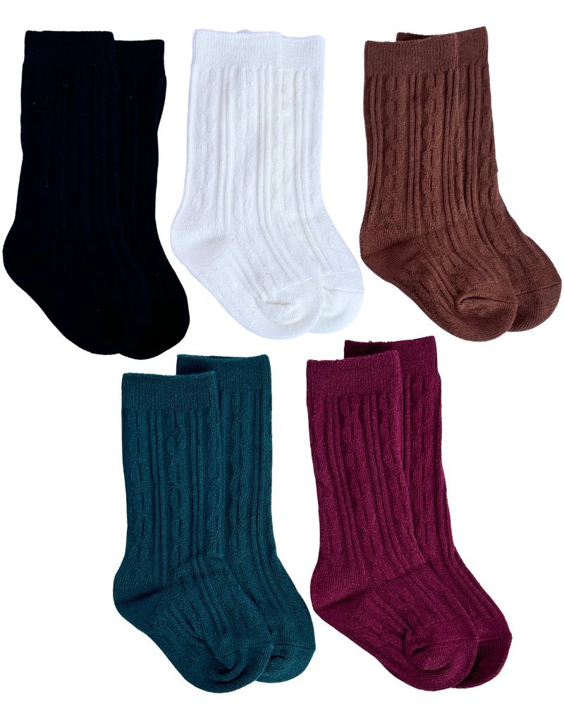 Pepper Knee - High Cable Knit Socks - Mack & Harvie