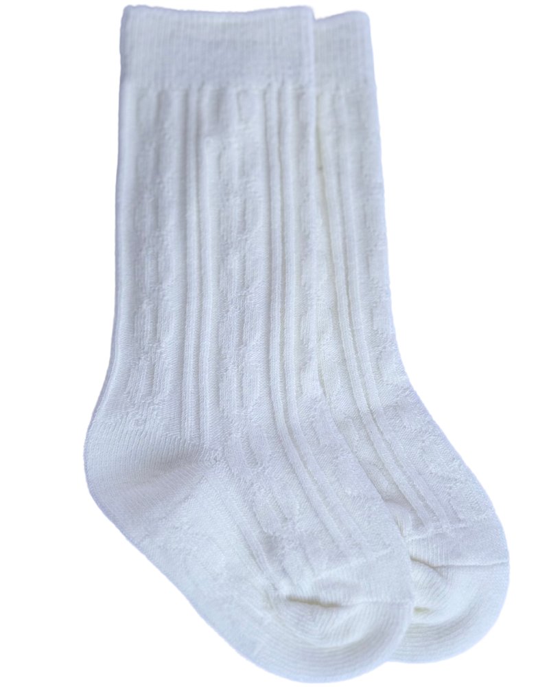 Pepper Knee - High Cable Knit Socks - Mack & Harvie