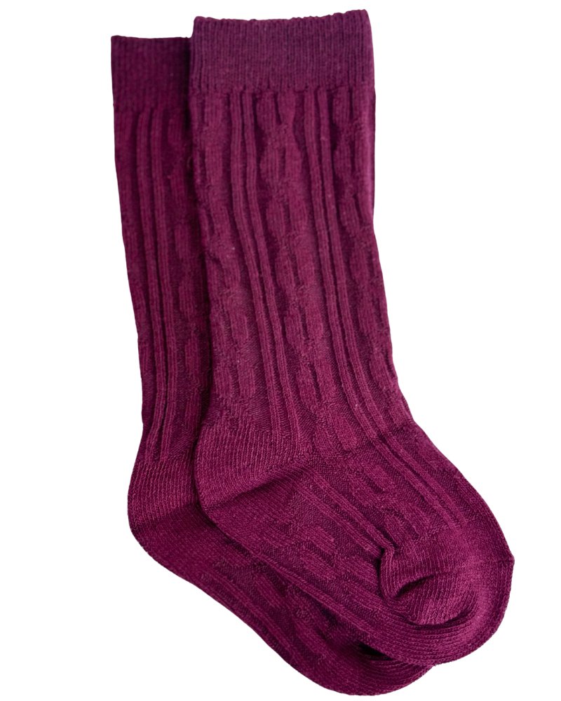 Pepper Knee - High Cable Knit Socks - Mack & Harvie