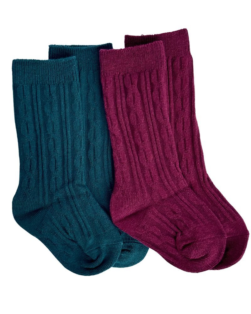 Pepper Knee - High Cable Knit Socks - Mack & Harvie