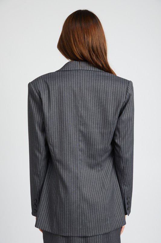 PIN STRIPED BLAZER JACKET - Mack & Harvie