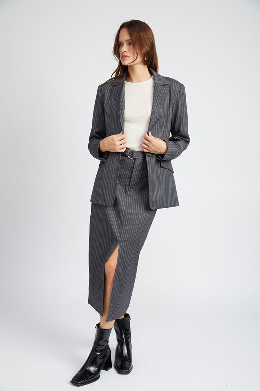 PIN STRIPED BLAZER JACKET - Mack & Harvie