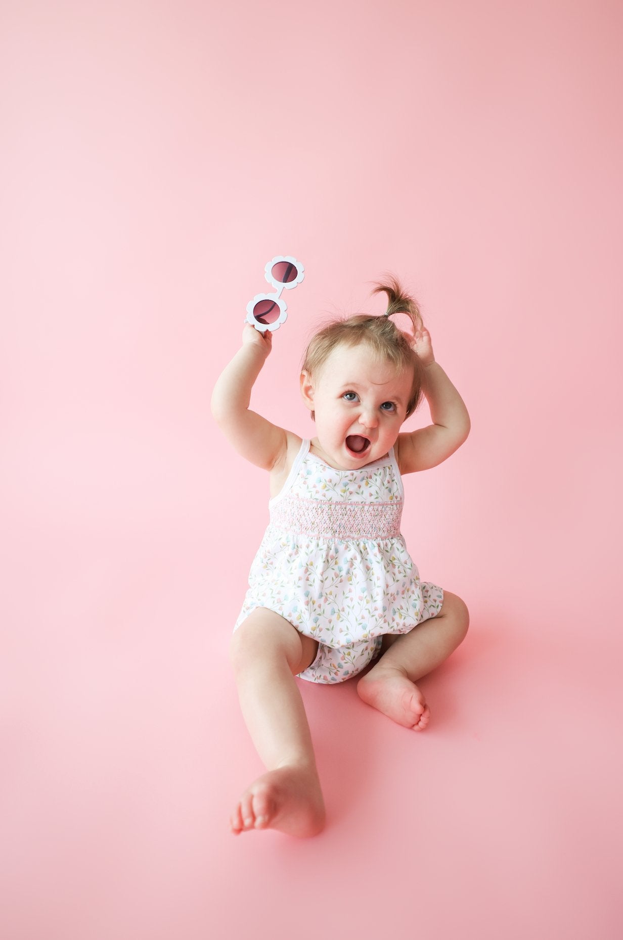 Pink Arabella Smocked Tank Dress - Mack & Harvie