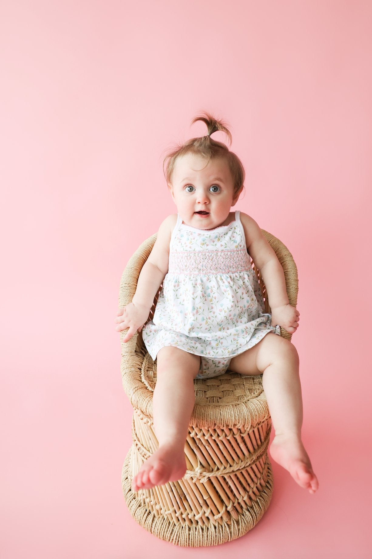 Pink Arabella Smocked Tank Dress - Mack & Harvie