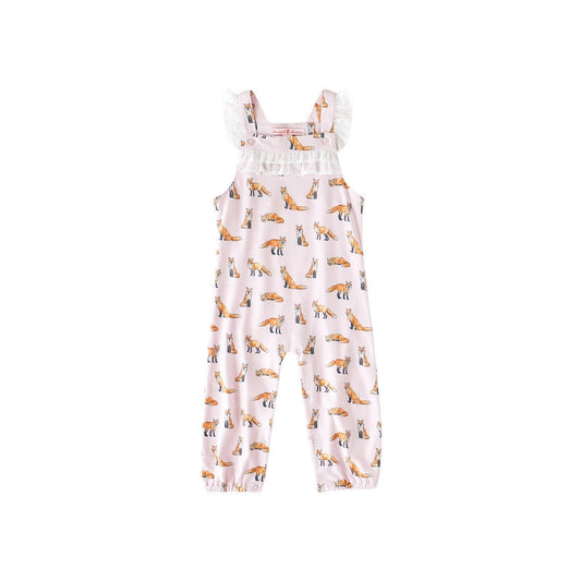 Pink Fox Ruffle Romper - Mack & Harvie