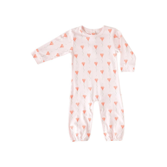 Pink Heart Balloon Romper - Mack & Harvie