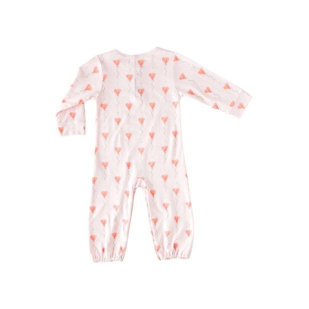 Pink Heart Balloon Romper - Mack & Harvie