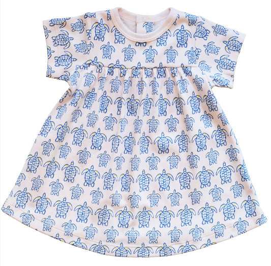 Pink Sea Turtle Swing Dress - Mack & Harvie