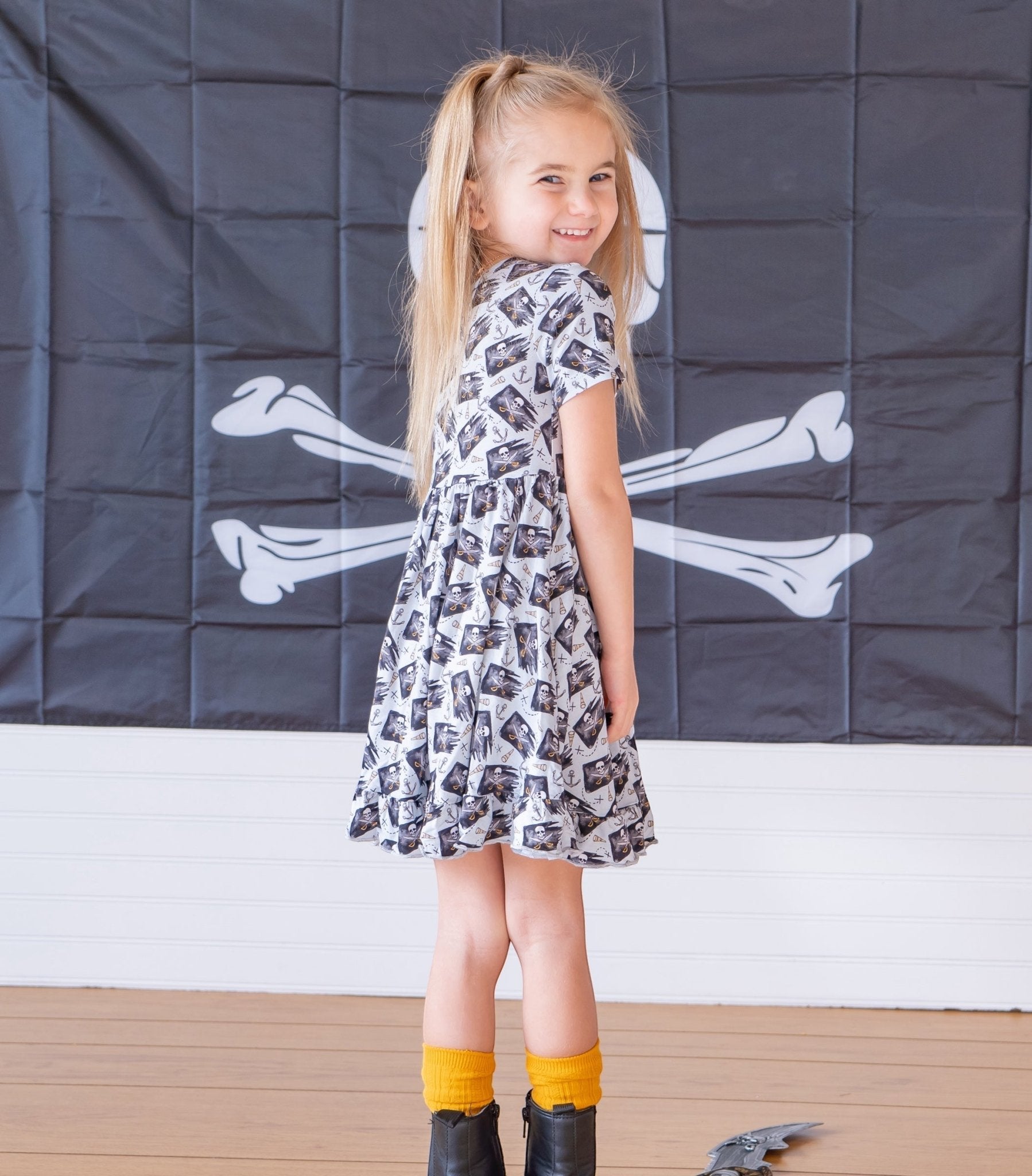 PIRATE CREW DREAM RUFFLE DRESS - Mack & Harvie