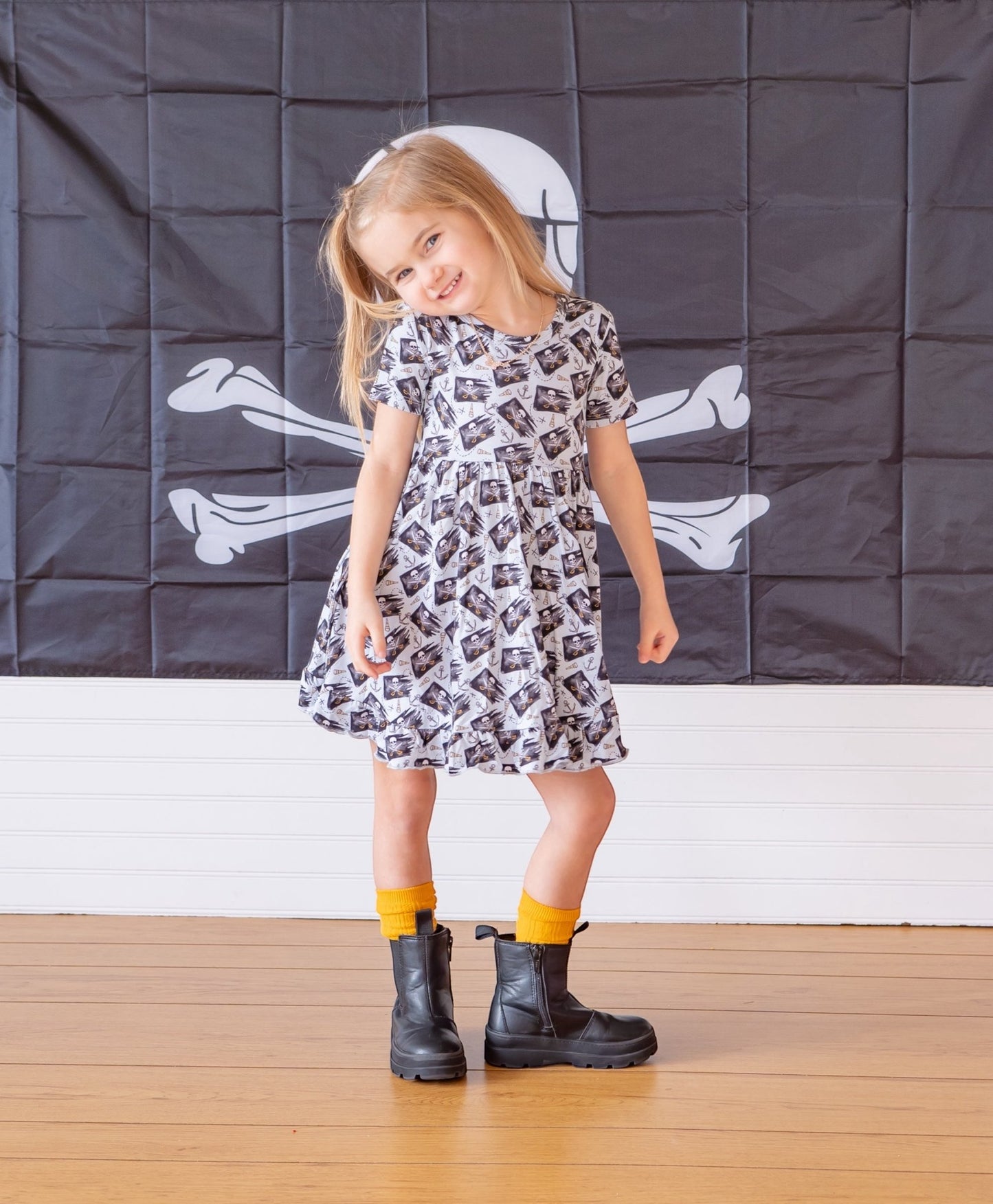 PIRATE CREW DREAM RUFFLE DRESS - Mack & Harvie