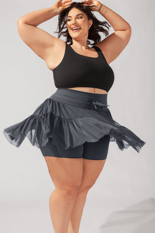 Pirouette Skort - Smoky Grey - Mack & Harvie