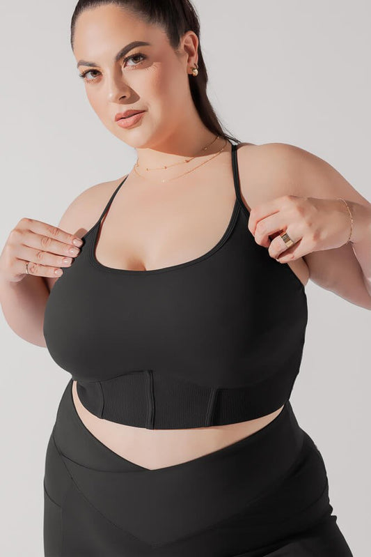 Plié Corset Crop Bralette - Black - Mack & Harvie