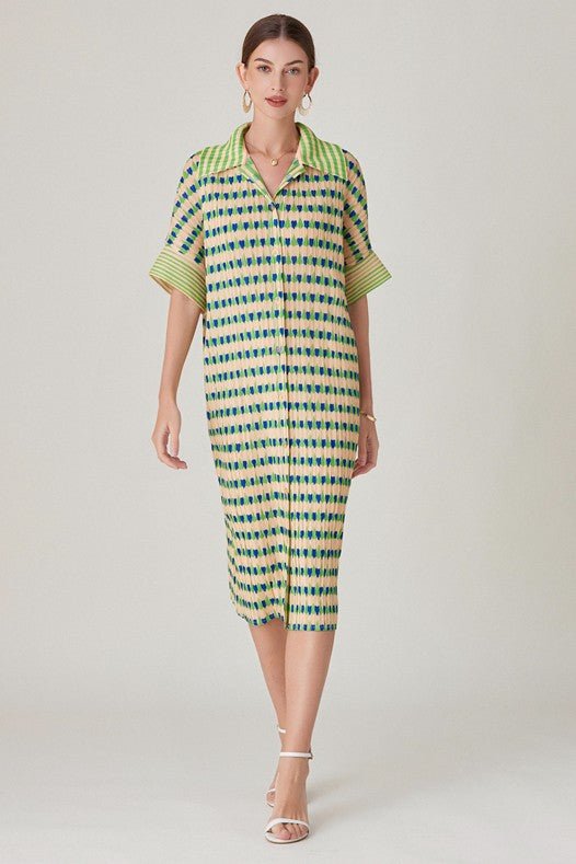 Pollie Green Dress - Mack & Harvie