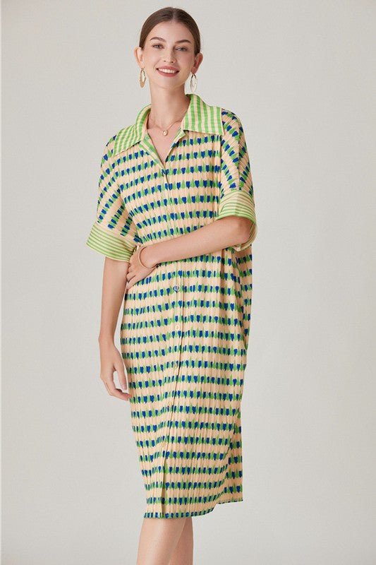 Pollie Green Dress - Mack & Harvie