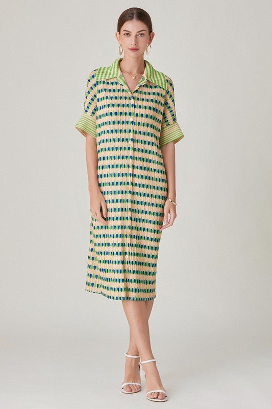 Pollie Green Dress - Mack & Harvie