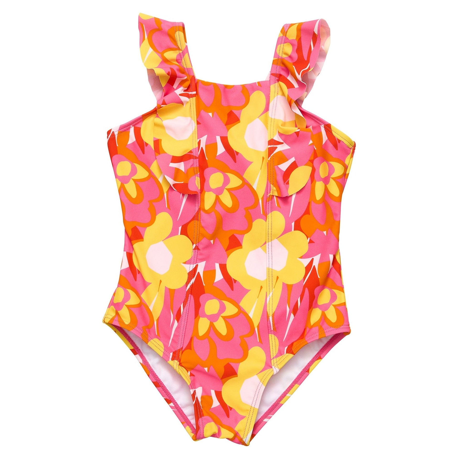 Pop of Sunshine Ruffle Shoulder Swimsuit - Mack & Harvie