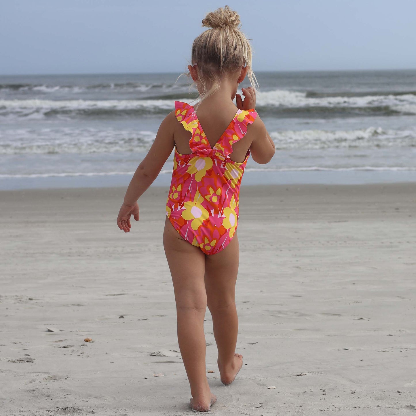 Pop of Sunshine Ruffle Shoulder Swimsuit - Mack & Harvie