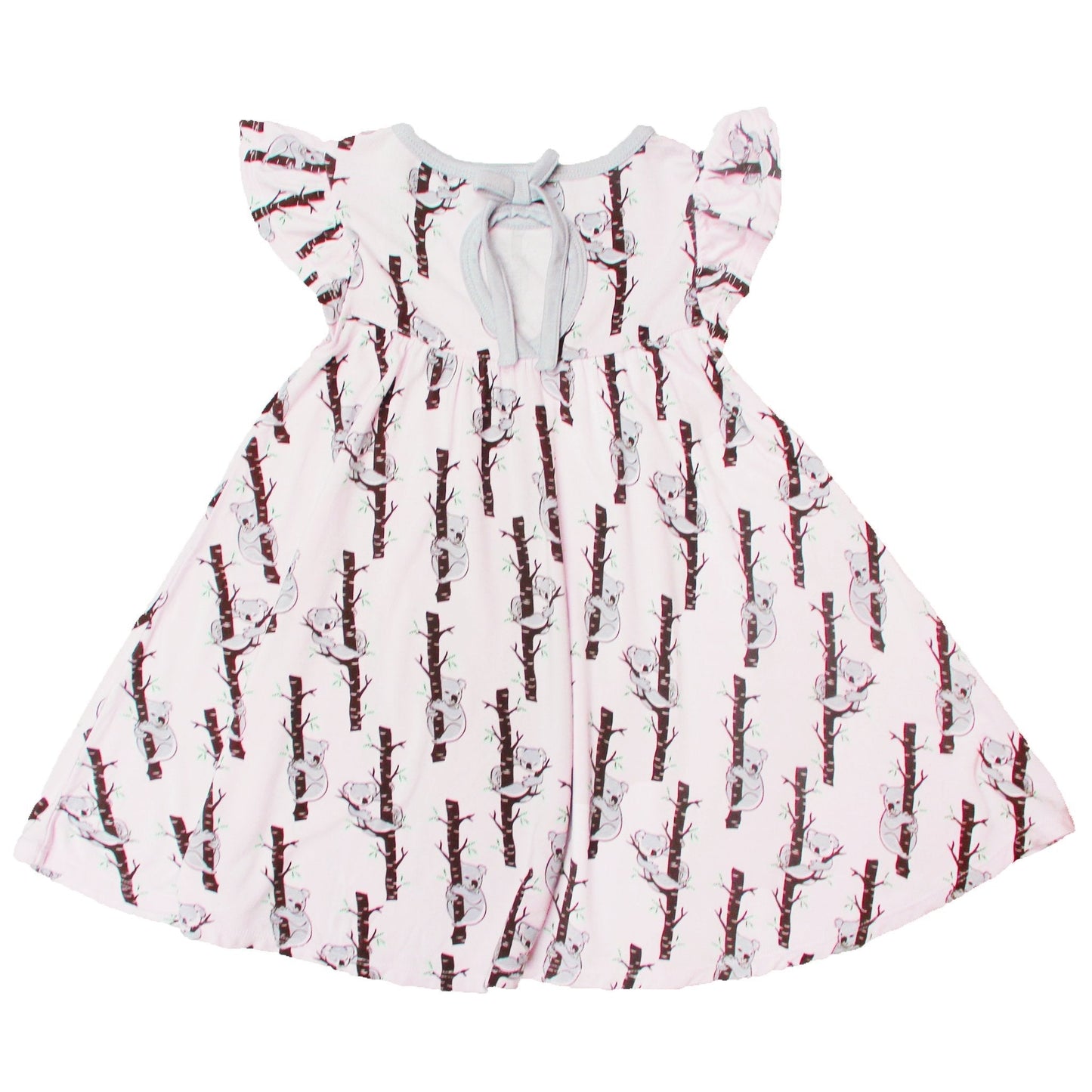 Powder Pink Koalas Twirling Dress (3M - 5Y) - Mack & Harvie