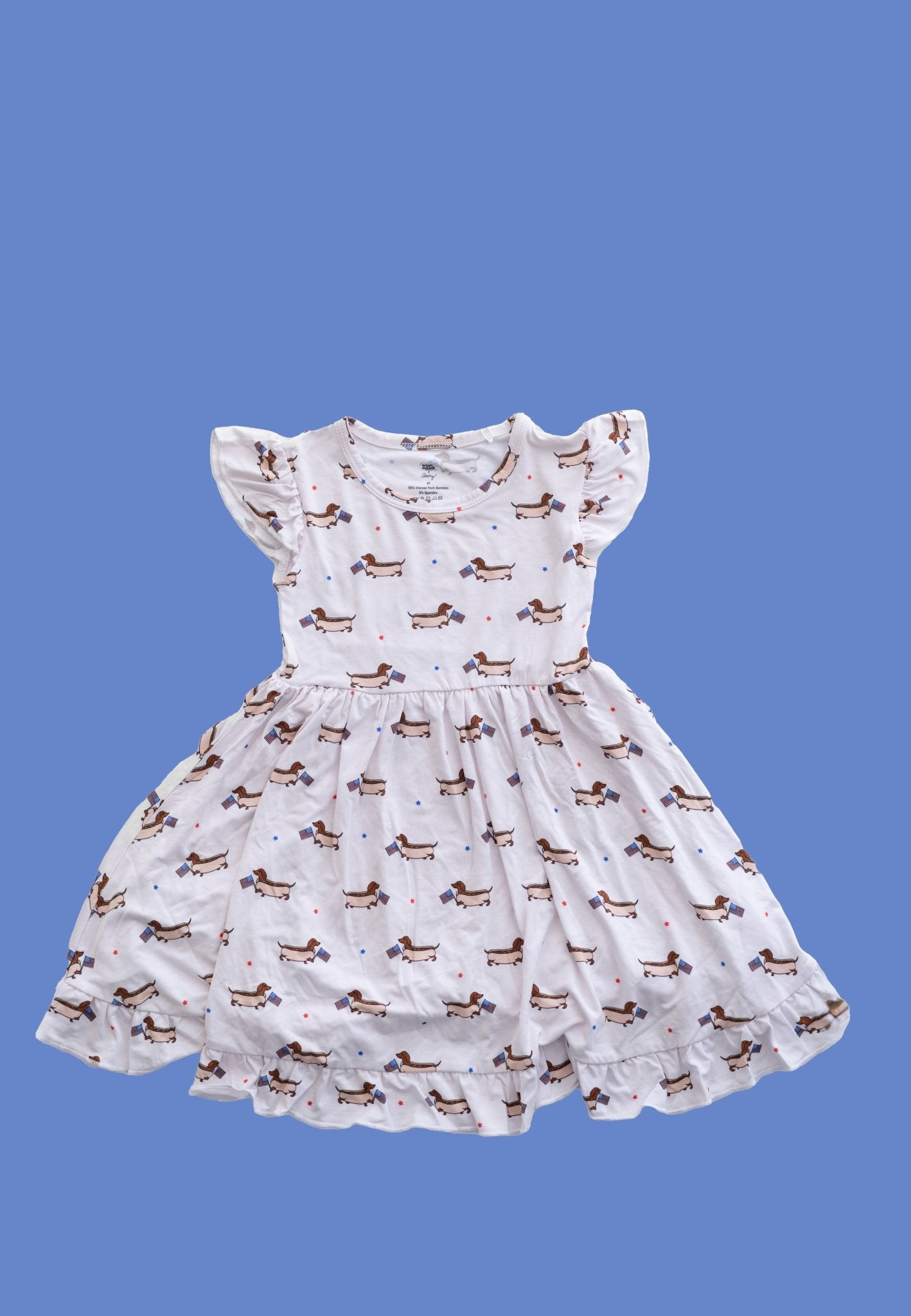 PRESTON'S AMERICAN PUPS DREAM RUFFLE DRESS - Mack & Harvie