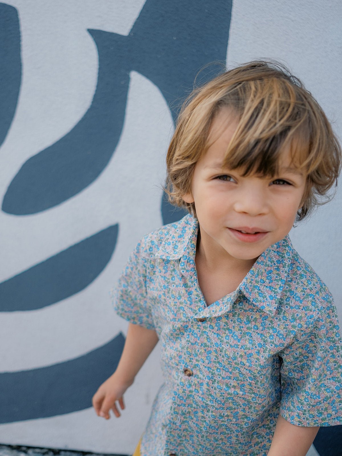 Pretty Posies Boys Button Down - Mack & Harvie