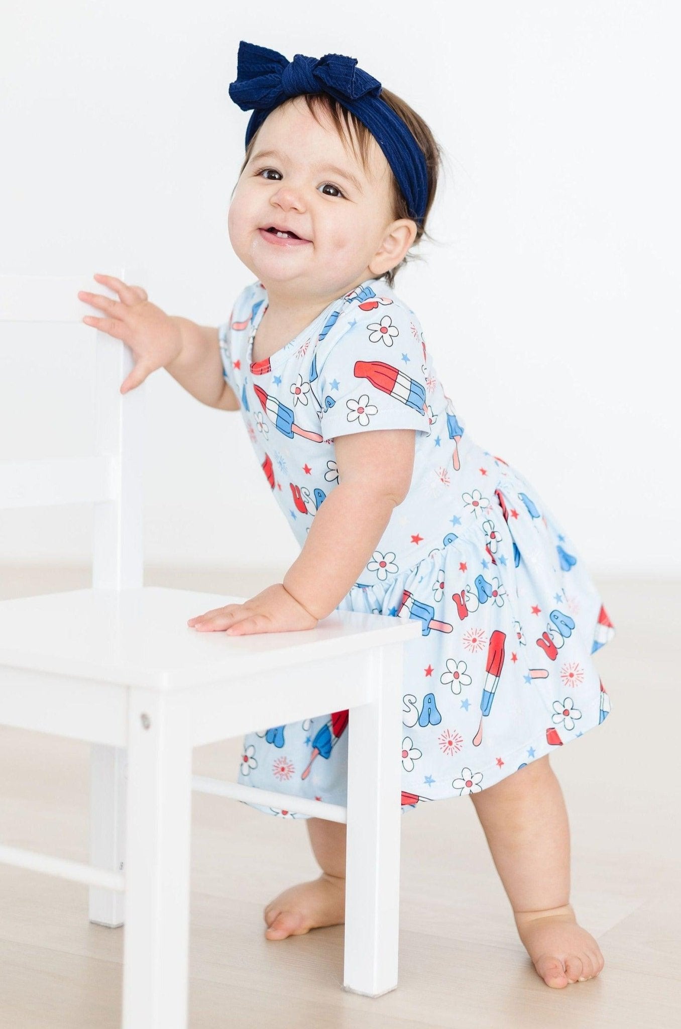 Proudly Patriotic S/S Twirl Bodysuit - Mack & Harvie