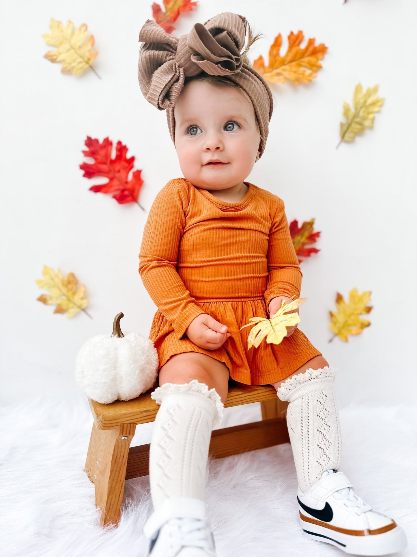 PUMPKIN RIB DREAM BODYSUIT DRESS - Mack & Harvie