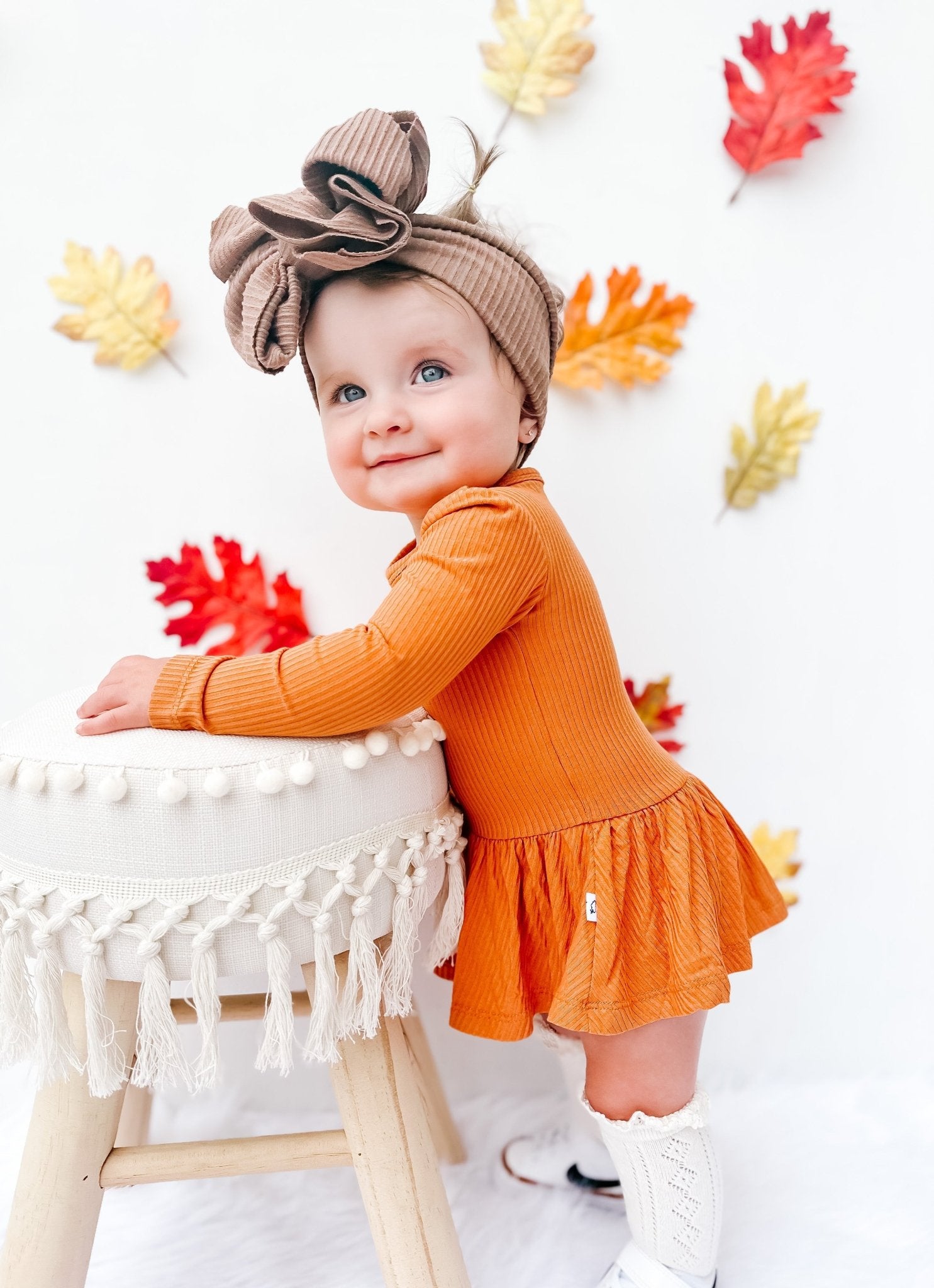 PUMPKIN RIB DREAM BODYSUIT DRESS - Mack & Harvie