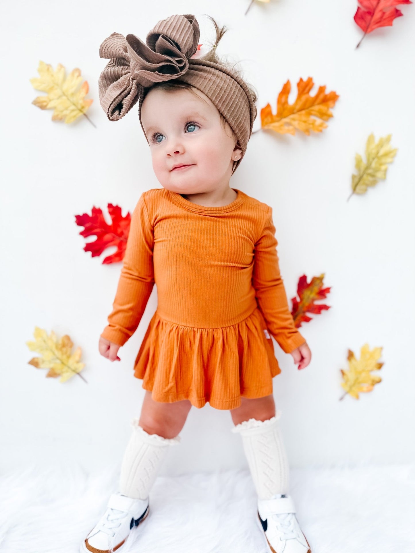 PUMPKIN RIB DREAM BODYSUIT DRESS - Mack & Harvie