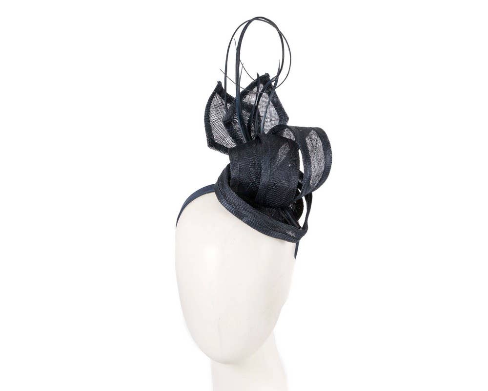 Racing fascinator with Feathers - Mack & Harvie