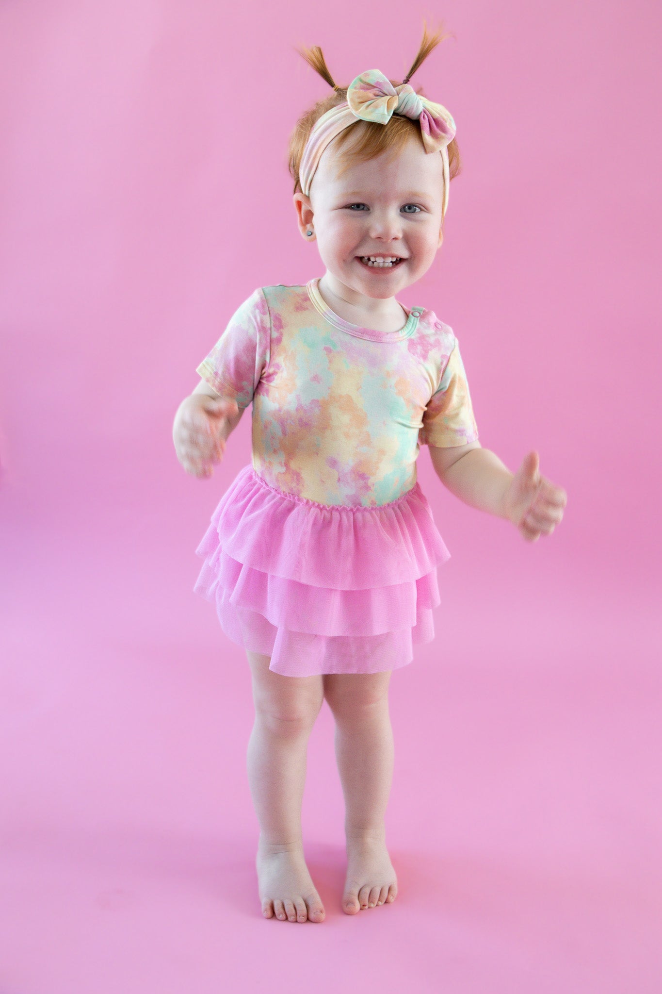 RAINBOW CLOUDS DREAM TUTU BODYSUIT DRESS - Mack & Harvie