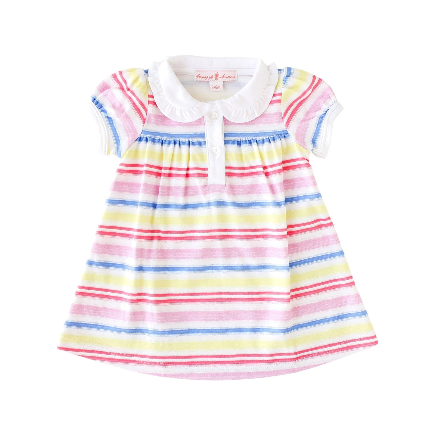 Rainbow Stripe Collared Dress - Mack & Harvie