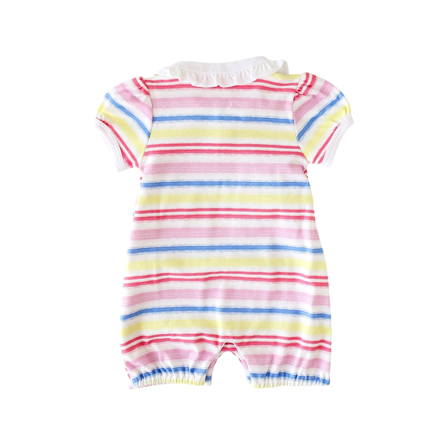 Rainbow Stripe Collared Romper - Mack & Harvie