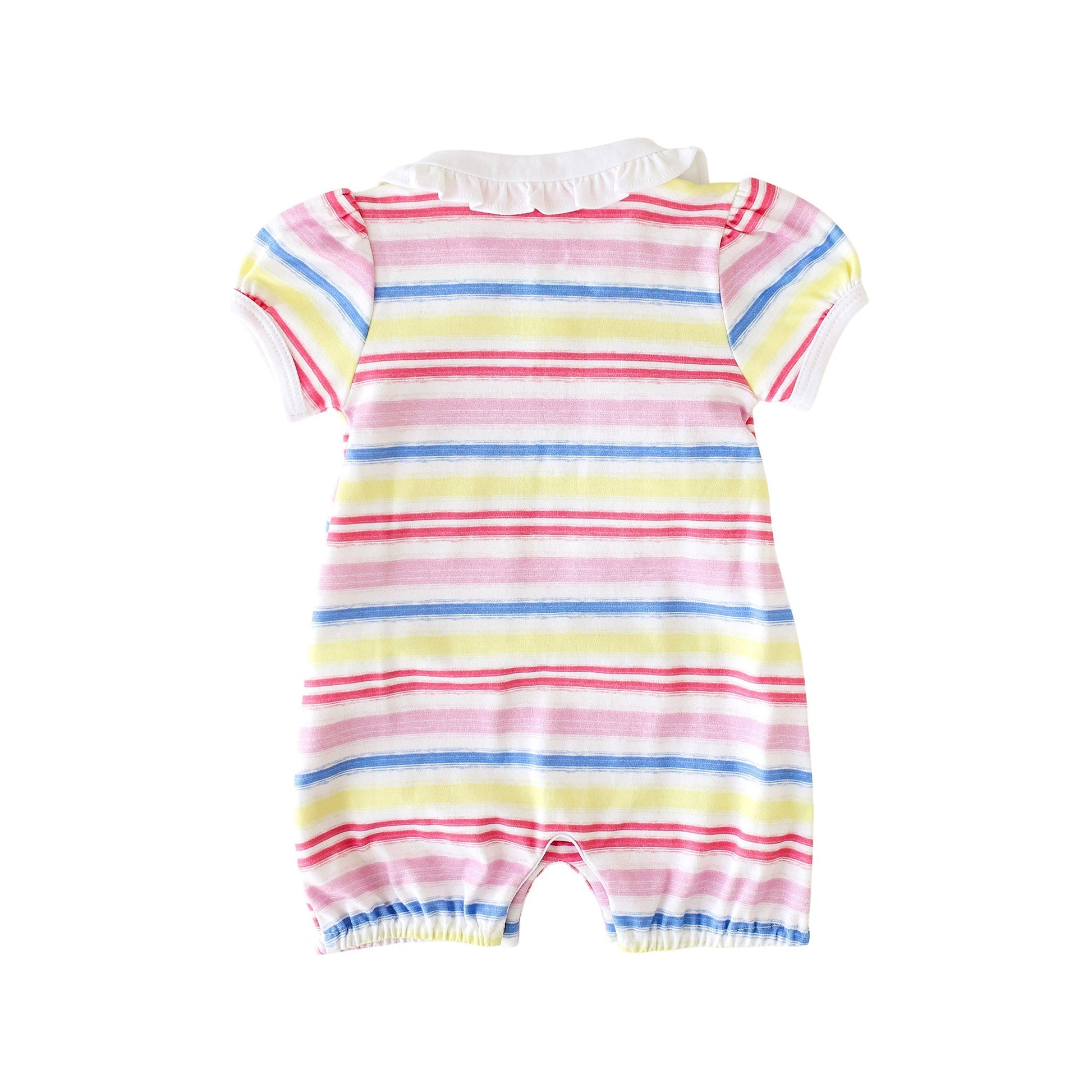 Rainbow Stripe Collared Romper - Mack & Harvie