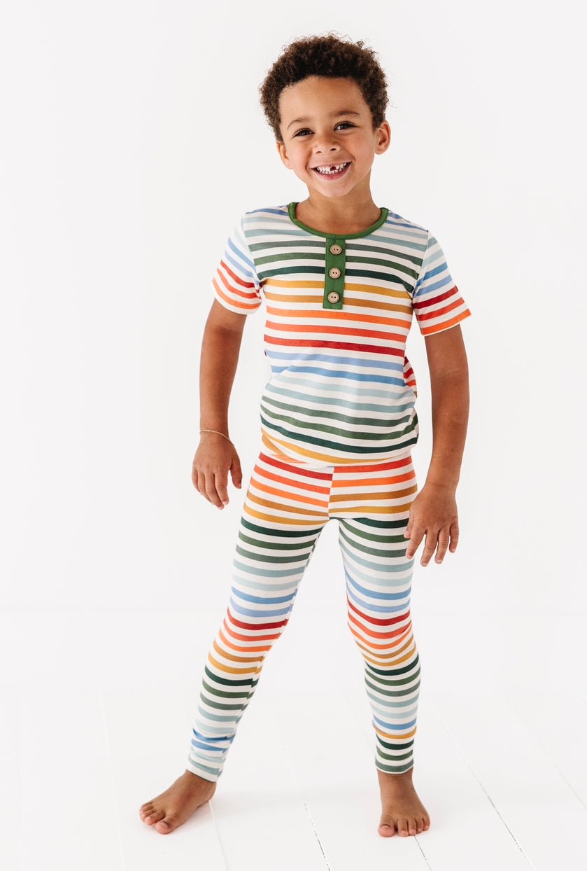 RAINBOW STRIPES | 2 - Piece Bamboo Set - Mack & Harvie