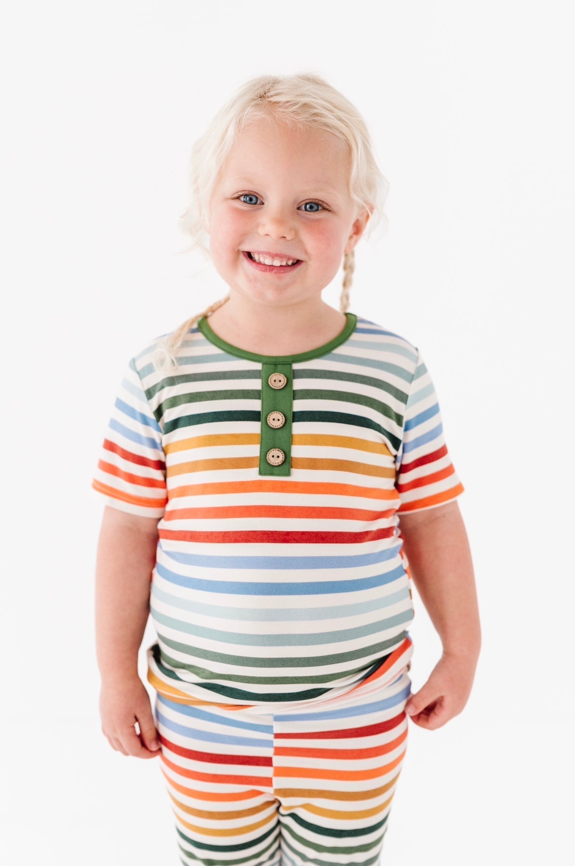 RAINBOW STRIPES | 2 - Piece Bamboo Set - Mack & Harvie