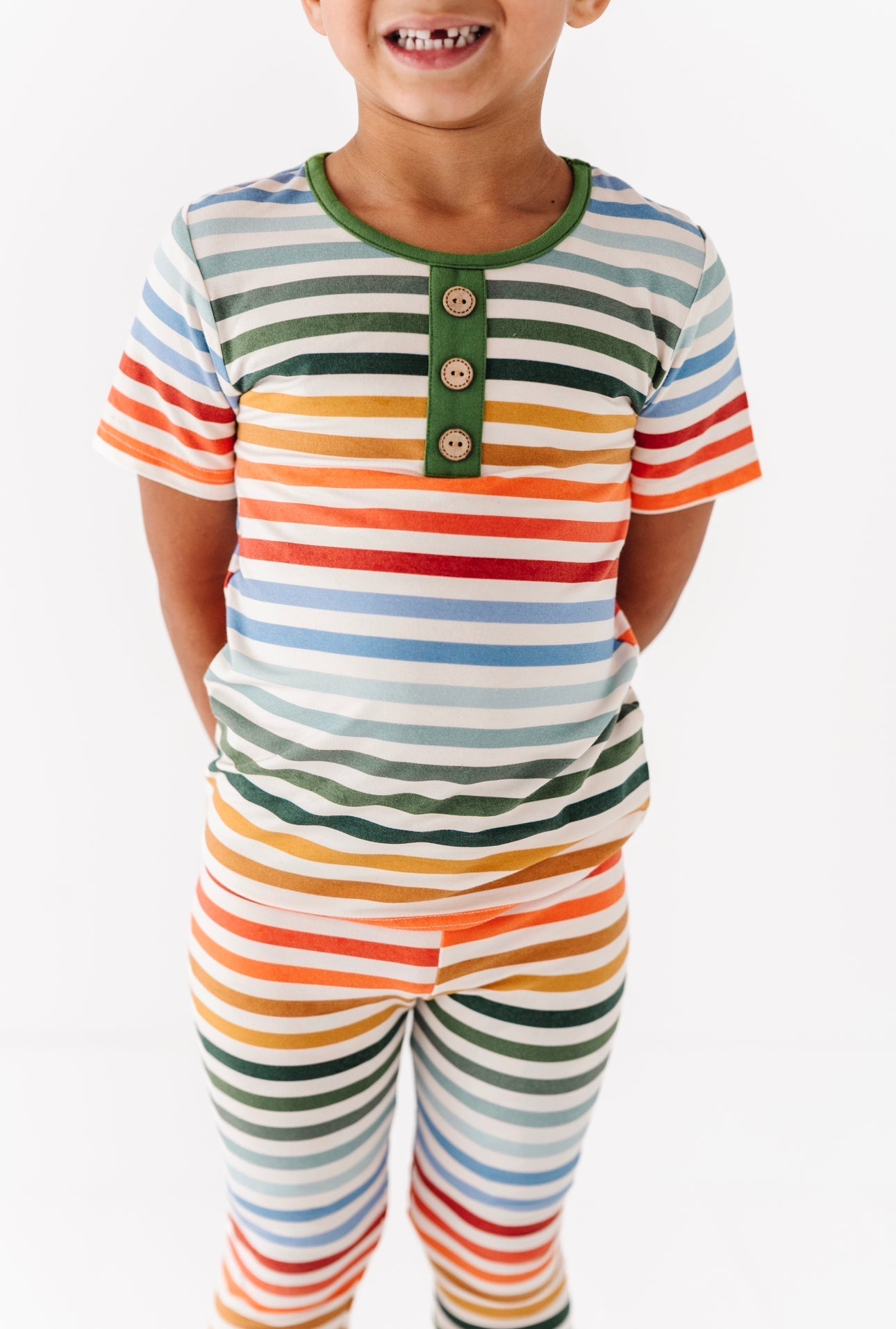 RAINBOW STRIPES | 2 - Piece Bamboo Set - Mack & Harvie