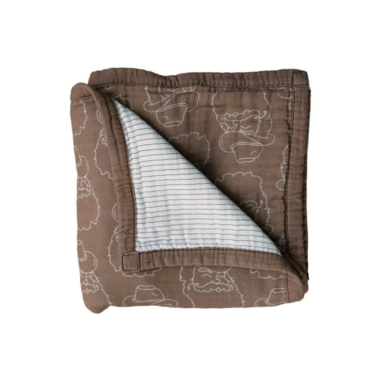 Ranch Santa | Reversible Muslin Quilt - Mack & Harvie