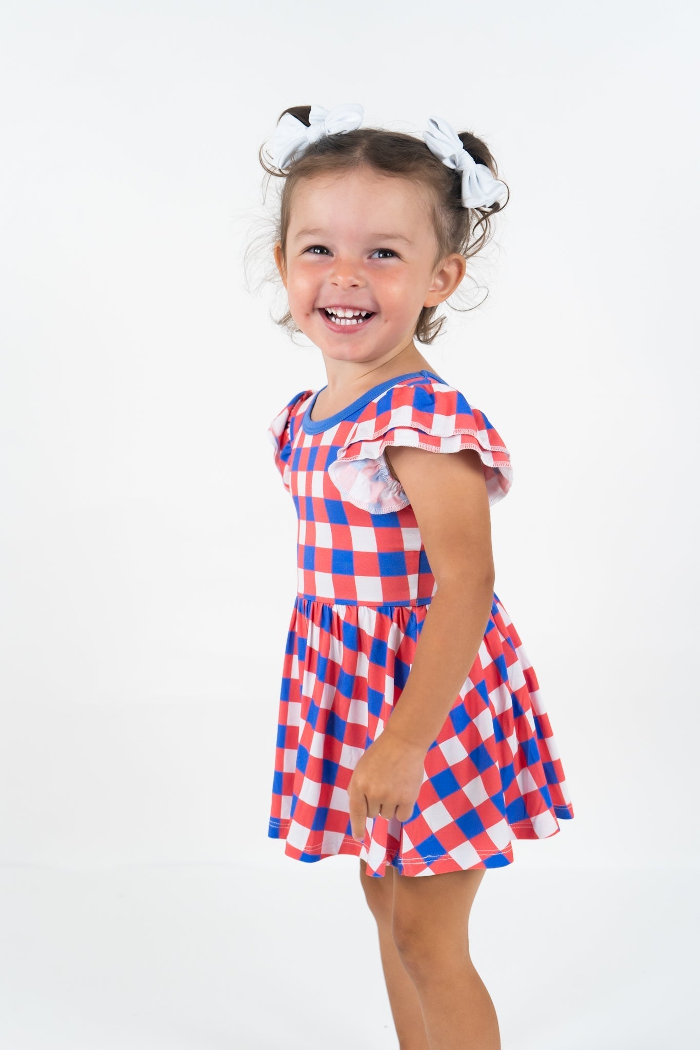 RED, WHITE & TRUMAN DREAM BODYSUIT DRESS - Mack & Harvie