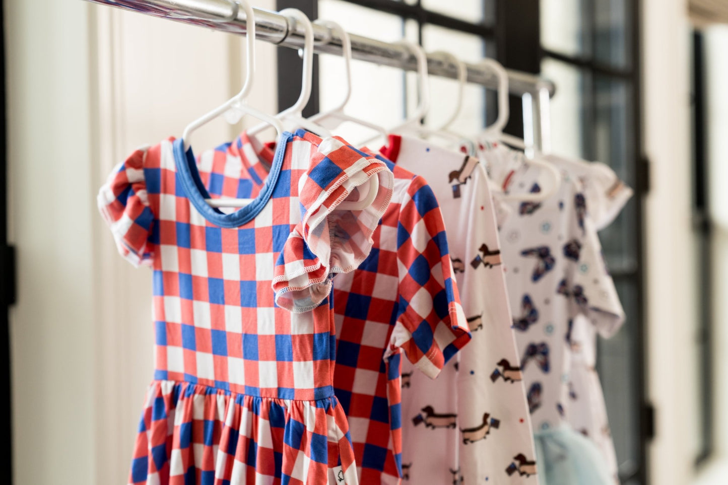 RED, WHITE & TRUMAN DREAM BODYSUIT DRESS - Mack & Harvie