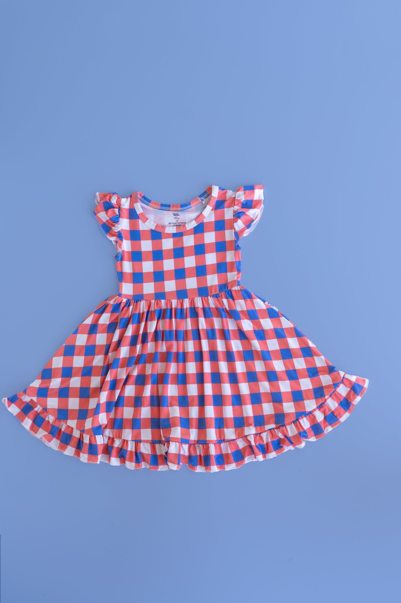 RED, WHITE & TRUMAN DREAM RUFFLE DRESS - Mack & Harvie