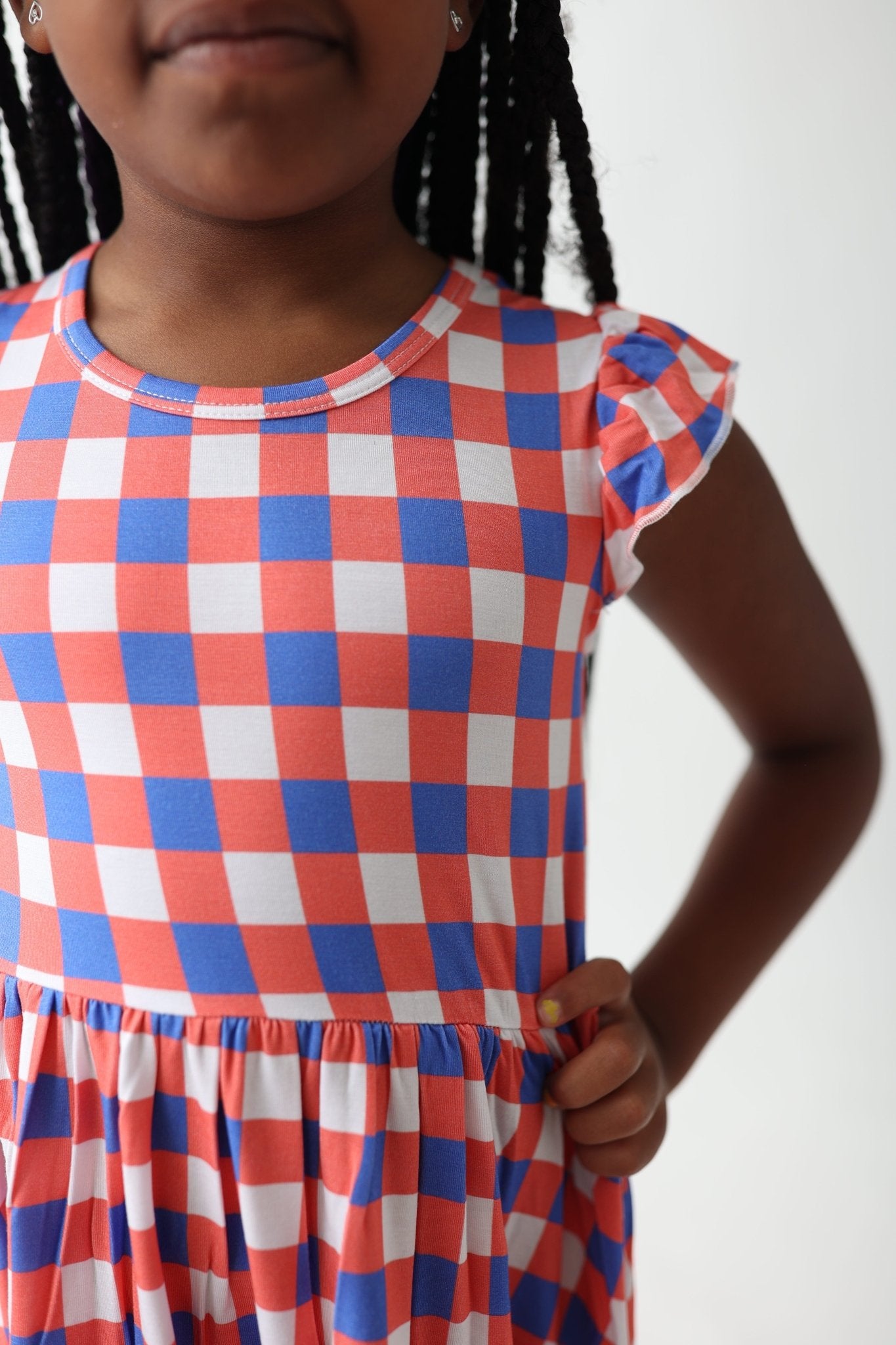 RED, WHITE & TRUMAN DREAM RUFFLE DRESS - Mack & Harvie