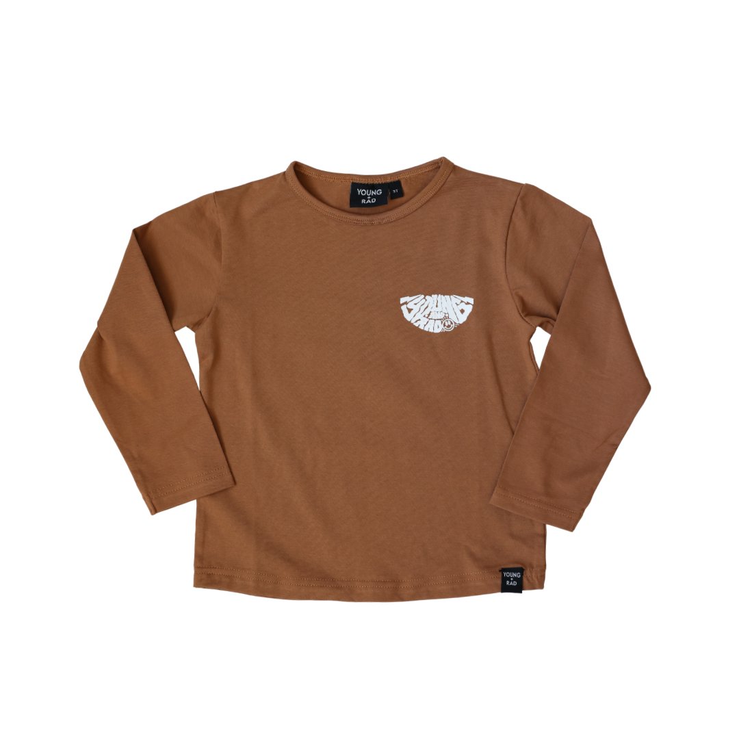 RETRO SURF SMILEY LONG SLEEVE - SPICE - Mack & Harvie