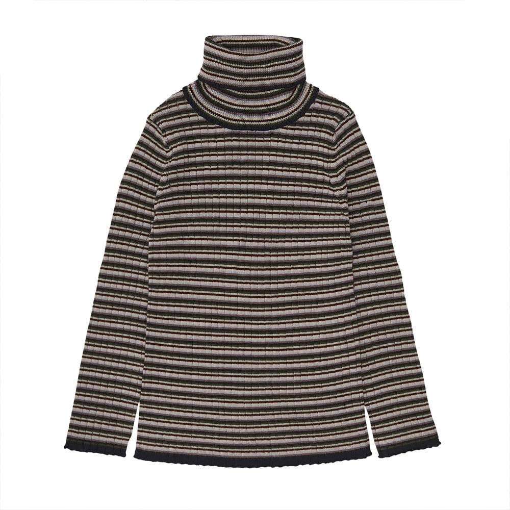 Rollneck Sweater - Multi Stripe - Mack & Harvie