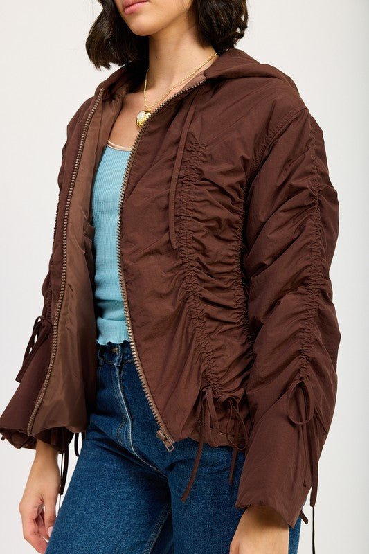 RUCHED PUFF JACKET - Mack & Harvie